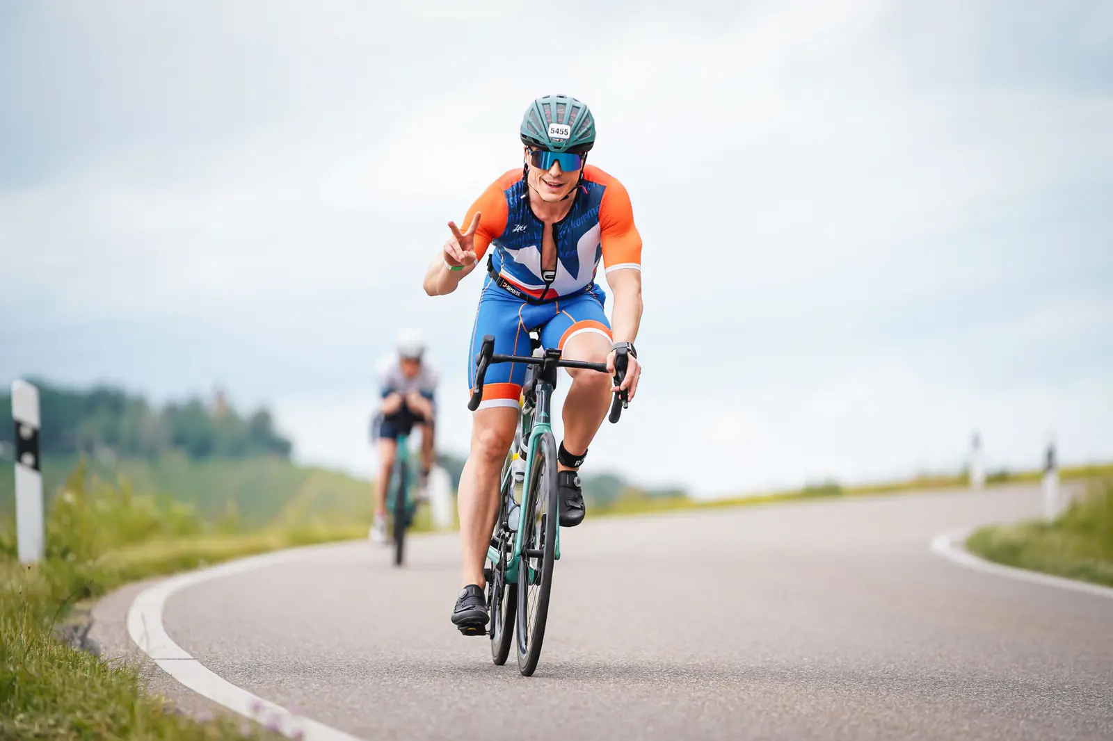 Triathlon Heilbronn: Konstantin Straßel auf dem Rennrad